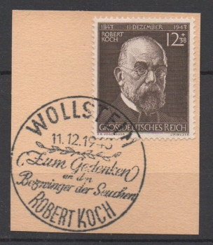 Michel Nr. 864, Prof. Dr. Robert Koch auf Briefstück.